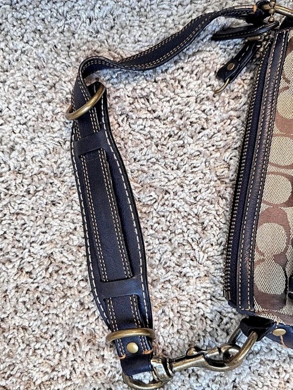 Rare Vintage Coach 7061 Blue Soho Demi Baguette Shoulder Bag - Picture 12 of 14